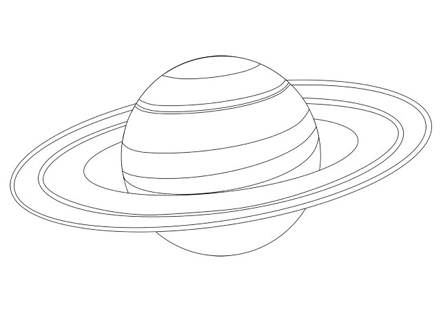 Omaľovánky - Saturn (preview)